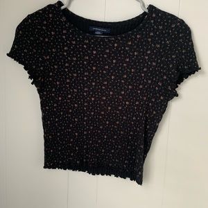 American Eagle rose crop top